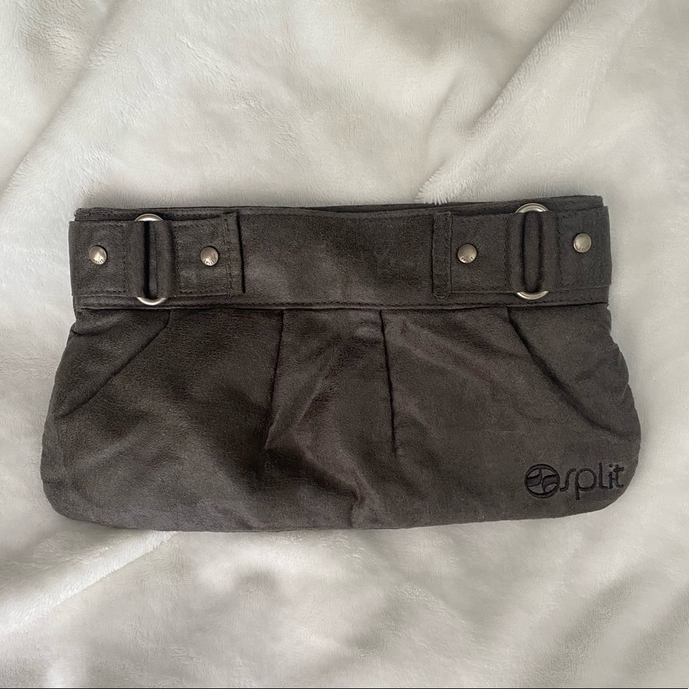 SPLIT Gray Clutch